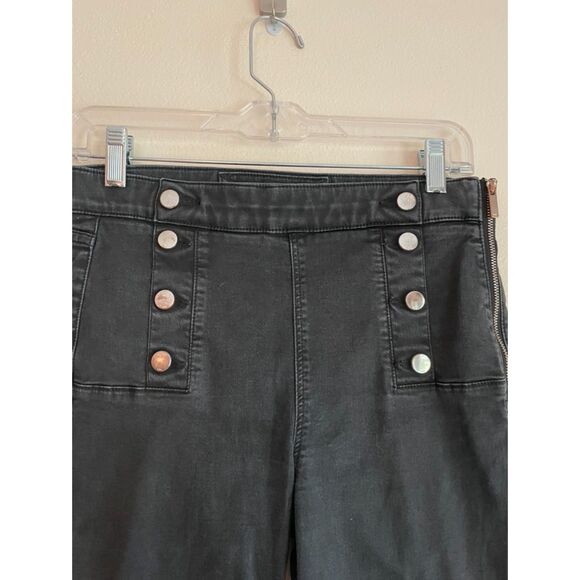 Karen Millen Faded Black Military Jeans - Picture 3 of 6